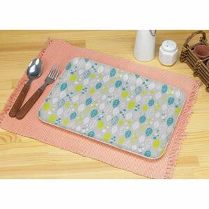 友禅染和紙トレー M 33cm 2枚セット ウインターリーフ グレー タツクラフト 【Tk287】