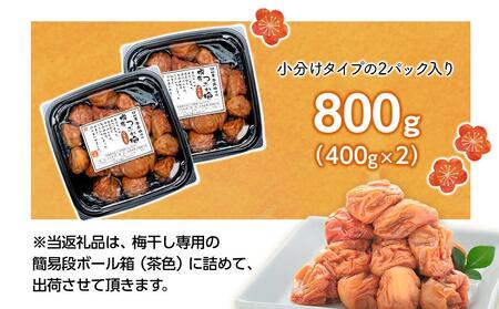 紀州産 南高梅 樽底 つぶれ梅 はちみつ 800g (400g × 2パック) 梅干し 梅干 うめぼし