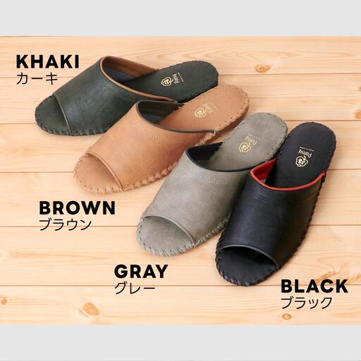 9723J スリッパ ブラックXL（27.5cm〜28.5cm）パンジー 日本製 メンズ 防汚素材 手縫い 静音 滑り止め 抗菌加工 軽量  丈夫 人気   ルームシューズ