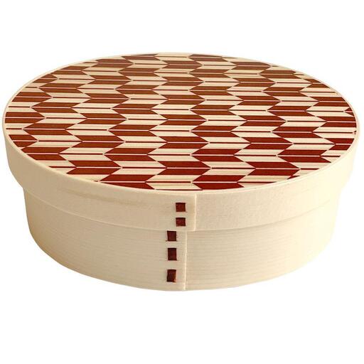 紀州漆器 曲げわっぱ 弁当箱 赤 矢羽柄 まげわっぱ ランチボックス 和柄 和風 KISHU ［YS9］ 180,000円