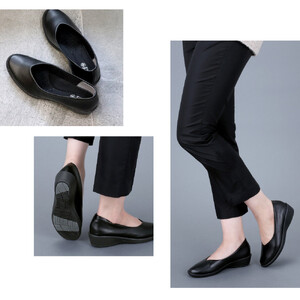 4078 パンプス ブラック 23.0cm パンジー 日本製 歩きやすい 痛くなりにくい ローヒール 黒 人気 オフィスシューズ 靴