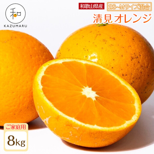 家庭用 森本農園の手選別 小粒清見オレンジ 約8kg 和歌山県産 2S～Mサイズ混合 ［北海道・沖縄・離島配送不可］［2026年2月上旬から5月中旬頃順次発送予定］［RN94］