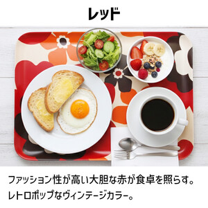 TATSU-CRAFT マグネットトレー L 39cm フフラ SR サンシャインレッド すべり止め付き ［Tk1121］