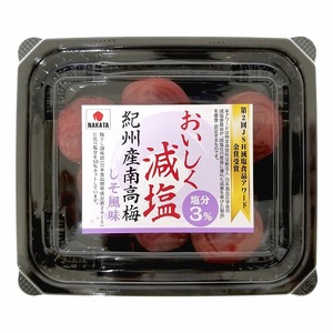 紀州産南高梅〈おいしく減塩 しそ風味〉110g×12パック入り【ご家庭用】