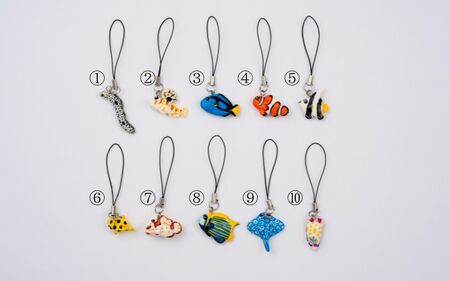 デフォルメストラップ / キーホルダー 魚 さかな フィッシュ 釣り 海