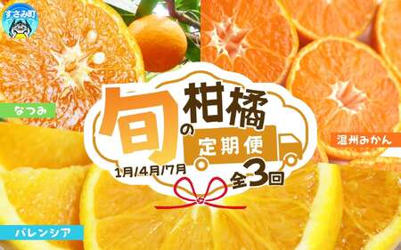 【全3回】紀州和歌山産旬の柑橘定期便 (みかん・なつみ・バレンシア) 【tkb378】