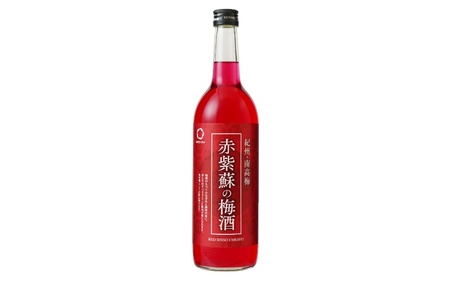 赤紫蘇の梅酒　720ml 1本  / 南高梅 和歌山 赤い 紫蘇 しそ シソ 梅酒 お酒 酒 うめ ウメ 梅 うめ酒 リキュール 赤紫蘇 【kis144】