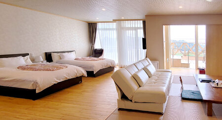 ホテルベルヴェデーレ1泊2食付【ペアご宿泊プラン】華兆 露天風呂付特別和洋室 / 宿泊券 宿泊チケット 一泊二日 和歌山 紀南 南紀 食事付き 観光 バイキング 会席【iki107】 