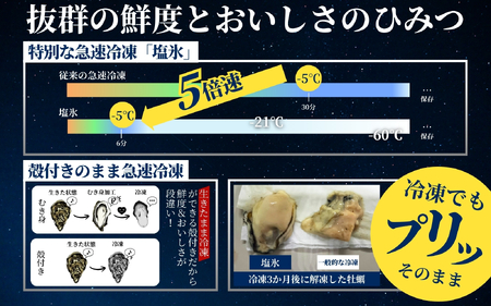 【ふるなびWEEK対象】 牡蠣 【鮮度命の急速冷凍】殻付き 加熱用 中10個 FN-Limited-PR 【mix003-fnw】