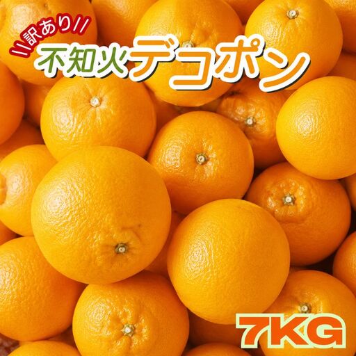【数量限定】ちょこっと訳あり 不知火デコポン 約7kg【ご家庭用】※2026年2月中旬～4月中旬に発送予定（お届け日指定不可）/ 不知火 デコポン 柑橘 みかん 果物 くだもの フルーツ みかん 有田みかん ミカン 【nuk179】