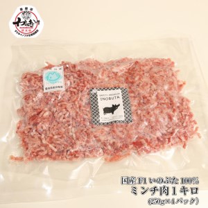 【数量限定】F1 イノブタ　ミンチ　約１キロ  INOBUTA いのぶた 猪豚肉 ミンチ【sff102】