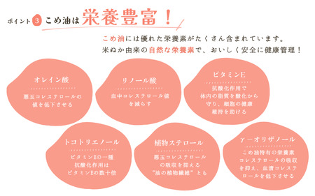 【大人気】【国産】こめ油　500g×6本入り/ こめ油 コメ油 米 こめ油 調味料 こめ油 国産 健康 こめ油 揚げ物 炒め物 こめ油 植物油【ard038A】