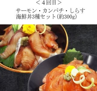 【全4回】困った時の1品に!\晩ご飯直行/絶品おかず定期便(さば・鰻・サケ・海鮮丼) 【tkb304】