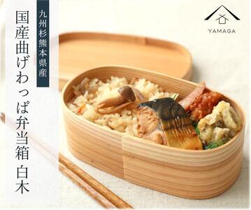 紀州漆器 曲げわっぱ 弁当箱 矢羽 朱（九州国産日田杉）［YS93］