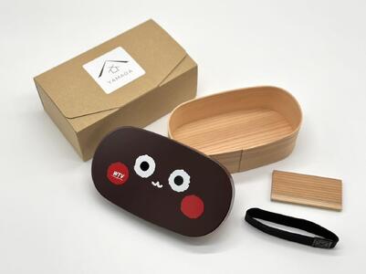 紀州漆器 テレビ和歌山×山家漆器店 木製 曲げわっぱ 栄谷五郎 まげわっぱ［YS148］