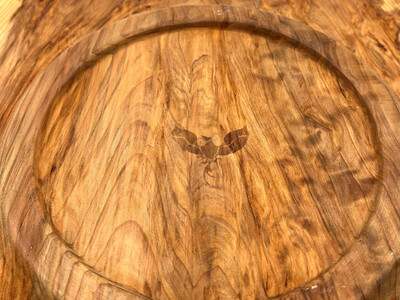 【現品のみ】紀州杉の木のプレート 1枚 幅約340×奥行約280×高さ約25（mm）