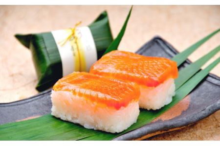 紀州和歌山の棒鯖寿司とあせ葉寿司(鯛4個・鮭3個)セット