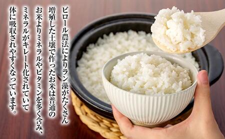 【定期便 全3回】ピロール農法で作る弱アルカリ性のコシヒカリ 5kg