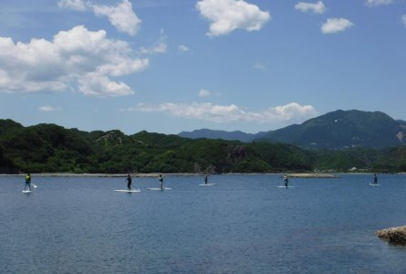 森浦湾SUP体験（大人） 中学生以上対象のSUP（スタンドアップパドルボード）体験 1時間コース  / アクティビティ レジャー 体験チケット 観光【tgk107】