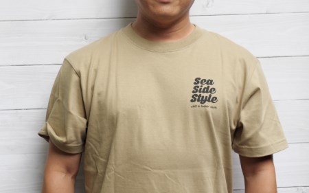 くじら クジラ Tシャツ シャツ 親子 キッズ / くじらのTシャツ親子2枚セット（大人XLサイズ サンドカーキ×子供110サイズ サンドカーキ）【hok135-brx-110】