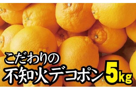 ＼光センサー選別／ 【農家直送】こだわりのデコポン不知火 約5kg  有機質肥料100%　※2025年2月中旬より順次発送予定（お届け日指定不可）【nuk111C】