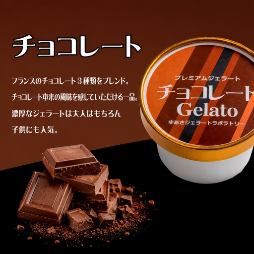 プレミアムジェラート チョコレート12個セット アイスクリームセット 100mlカップ ゆあさジェラートラボラトリー【kztb700-03】