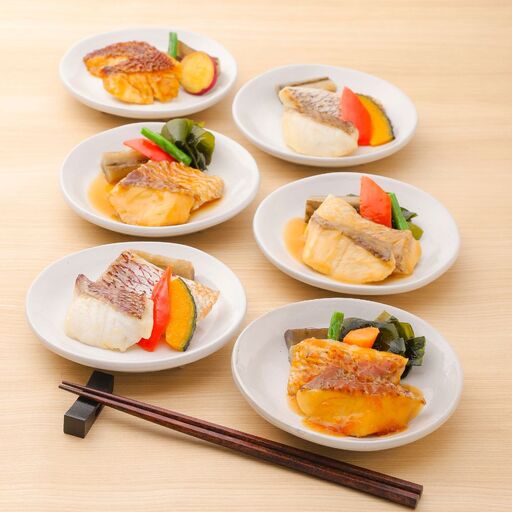 レンジで簡単！近大生まれマダイ惣菜詰合せ（6食）/　レンチン 調理簡単 惣菜 そうざい 料理 魚 焼き魚 セット マダイ 真鯛 詰合せ 近大 アーマリン 【akd011B】