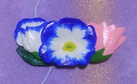 8月の帯留め（トルコキキョウ）（兼ブローチ）【hms010】