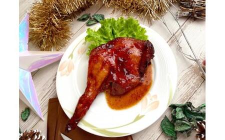 鳥取県産「鳥取のとり」ローストレッグ(バジル&タレ) 4本セット