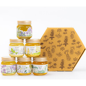 鳥取県産はちみつ6種セット (福蜂蜜・トチ・れんげ・アカシア・くり・百花)(ふるさと物産館)