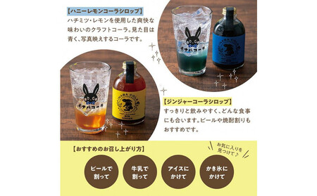 因幡コーラシロップBセット(ジンジャー・ハニーレモン)