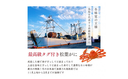 松葉がに タグ付き(茹で)中サイズ 1枚