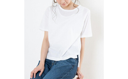 レディースカットソー 半袖 オフホワイト L