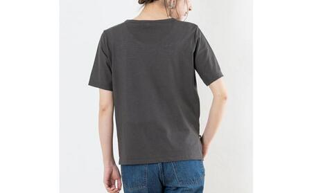 レディースカットソー 半袖 モカチャコール L