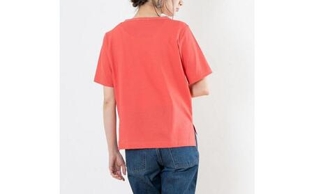 レディースカットソー 半袖 ローズピンク L