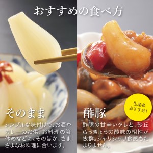 【0057】特別栽培らっきょうの甘酢漬(8袋セット)