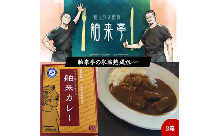 【洋食厨房舶来亭で人気の氷温熟成カレーをご自宅で！ 3箱】