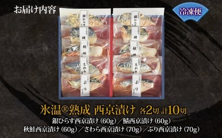 〈山陰大松〉氷温熟成 西京漬けギフトセット10切れ SSK-10