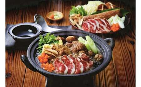 ＜鴨乃屋＞　氷温熟成 あい鴨鍋セット (2～3人前×2回分)　鍋