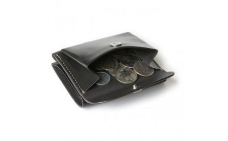 ＭＯＴＯミニウォレット（BLACK）本池秀夫監修　LEATHER & SILVER MOTO