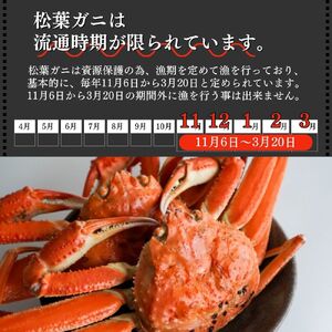 【倉吉魚市】ボイル松葉がに（中 1枚：500g～700g程度） 松葉ガニ かに カニ 蟹 ボイル 新鮮  