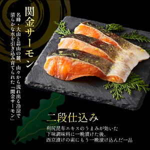 【1切れずつ真空冷凍】 関金サーモン 切り身 二段仕込み西京漬け 960g（60g×16切れ）マス 鮭 サーモン