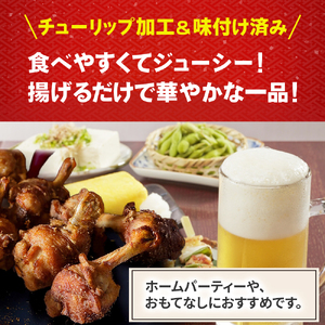 【鳥取県産 大地のハーブ鶏】 スパイスチキン 手羽先 (チューリップ ) 1本ずつ 500g KC234 手羽先 唐揚げ 鶏肉 チキン