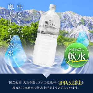 ＜定期便6回＞天然水奥大山(2L×12本入り×6か月・計72本)【sm-CB004】【江府町地域振興】