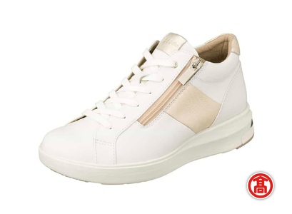 ＜ペダラ＞レディーススニーカー 1212A103(ホワイト×リッチゴールド(フィルム加工)×22.0cm) 境港市 靴 くつ シューズ スニーカー ハイカット 歩きやすい アシックス【T-SAK-AA7-A】【米子高島屋選定品】