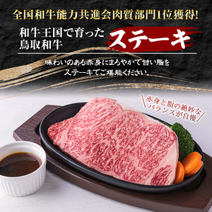 A5鳥取県産黒毛和牛サーロインステーキ(2枚) 国産 鳥取和牛 黒毛和牛 牛肉 赤身 サーロイン ステーキ 【sm-DH001-A】【カタセイ】