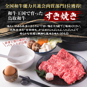A5鳥取県産黒毛和牛サーロイン すき焼き用(計400g) 国産 鳥取和牛 黒毛和牛 牛肉 赤身 サーロイン すき焼き しゃぶしゃぶ 【sm-DH002-A】【カタセイ】