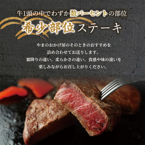 ＜和牛セレブ＞鳥取和牛 国産黒毛和牛 希少部位ステーキ(計240g/120g前後×2枚) ふるさと納税 境港市 特産品 国産 鳥取和牛 牛肉 希少部位 イチボ ランプ トモサンカク シンシン ミスジ カメノコウ ステーキ オレイン酸 【sm-DC002】【Giverichホールディングス】