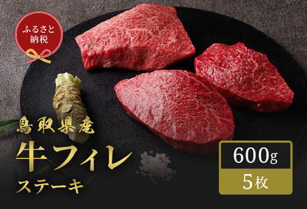 ＜和牛セレブ＞鳥取県産牛フィレ(ヒレ)ステーキ(5枚) 国産 鳥取県産 牛肉 フィレ ヒレ ステーキ 贈答用 【sm-DC012】【Giverichホールディングス】
