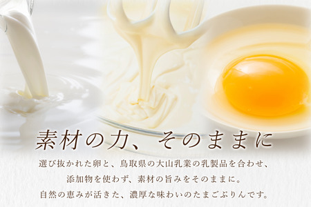 日本料理 淳 たまごぷりん（3個入）｜鳥取 岩美 プリン スイーツ 洋菓子【52007】